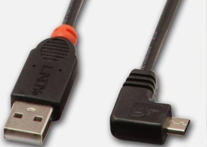 Kabel USB kątowy